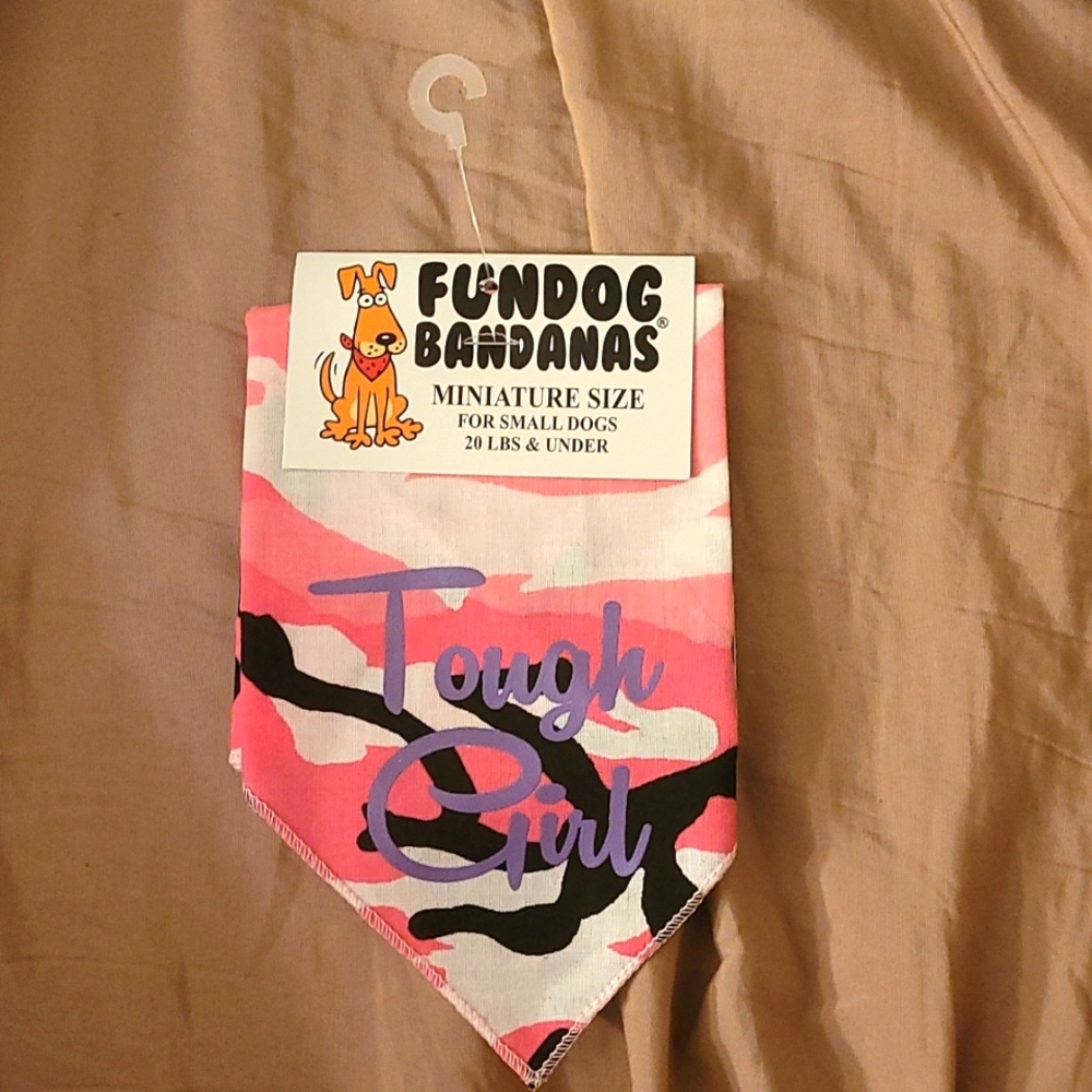 5/$25 fundog bandanas mini size for small dogs 20lbs and under new